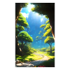 Anime dream world landscape