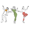 Trois femmes, danseuses