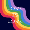 Love is Love. Rainbow design.