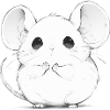 cute manga mouse