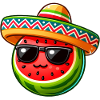Melon Watermelon Sunglasses Cool Mexico