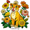 Cute sabertooth tiger