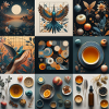 Collage, nature et vie