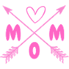 MOM Heart Cross Arrows