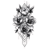 Mixture of tattootribal and flowers