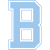Monogramm Hellblau Varsity College Initiale B