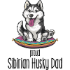 Proud Siberian Husky Dad