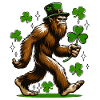 Bigfoot avec trèfle