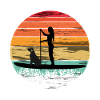 Paddleboarding with dog - Paddleboarding Tee