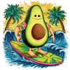 Surfing avocado