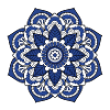 Blue mandala