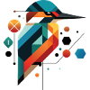 Geometrischer Eisvogel - Kunstvolles