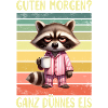 Waschbär Morgenmuffel