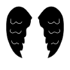 Two Wings Angel Symbol Devil