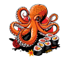 Funny Japanese Octopus Sushi