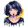 Inks Drop Anime Girl