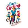 Dad's Cycling Crew Illustration