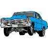 dragster blue