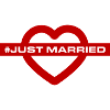 Just Married Wedding Heart