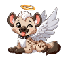 Hyène Ange Ailes Halo Fantasy