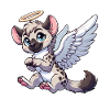 Hyena Angel Wings Halo