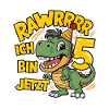 5 Children's Birthday Dino