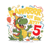 5 Children's Birthday Dino