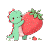 Dino aux fraises