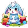 Lapin bleu