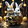 Skull mit Häschen