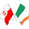 Flag Poland, flag Ireland