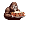 Gorilla enjoys lasagna comic