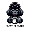 Black Poodle Loves Black Coffee