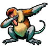 Proboscis Monkey Dabbing Monkey Gift Monkeys