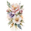 Murmures à l’aquarelle : Fleurs délicates