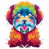 Bichon Frise Dog Pop Art