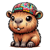 Capybara avec casquette