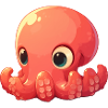 cute baby squid