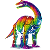 Dinosaure Brontosaure Pop Art