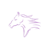 Fast Running Horse Head