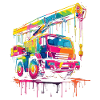 Grutier Driver Construction Pop Art