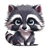 Cute raccoon