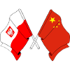 Flag Poland, flag China