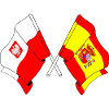 Flag Poland, flag Spain