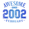 February 2002 - February's Birthday Awesome