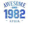 April 1982 - April's Birthday Awesome
