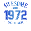 Oktober 1972 - Fødselsdag i oktober Fantastisk