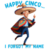 Funny confused president Mexican holiday