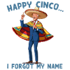 Funny confused president Mexican holiday