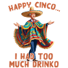 Funny confused president Mexican holiday